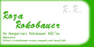 roza rokobauer business card
